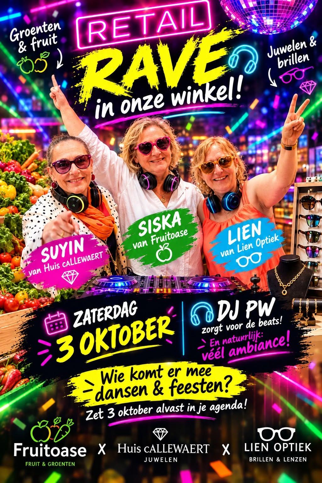 Retail Rave op 3 oktober