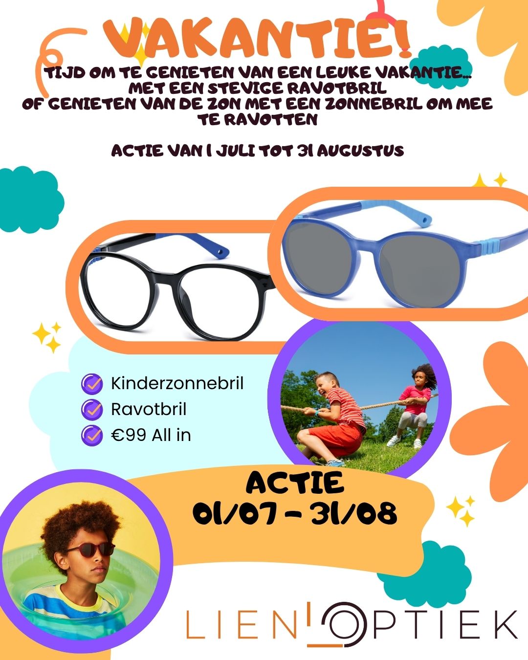 Ravotten zonder zorgen deze zomer? Ontdek de Ravotbrillen bij Lien Optiek!